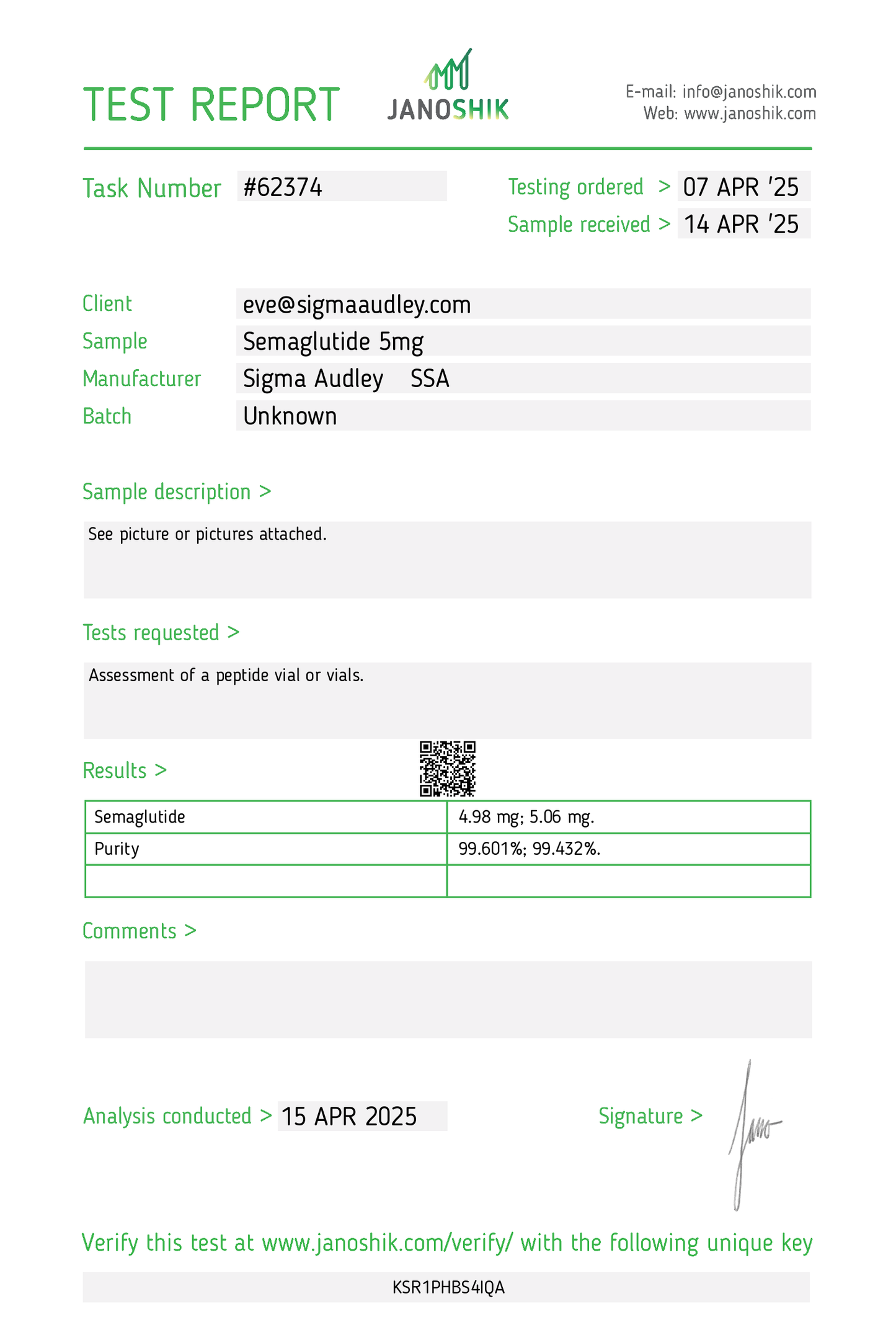 Semaglutide 5mg